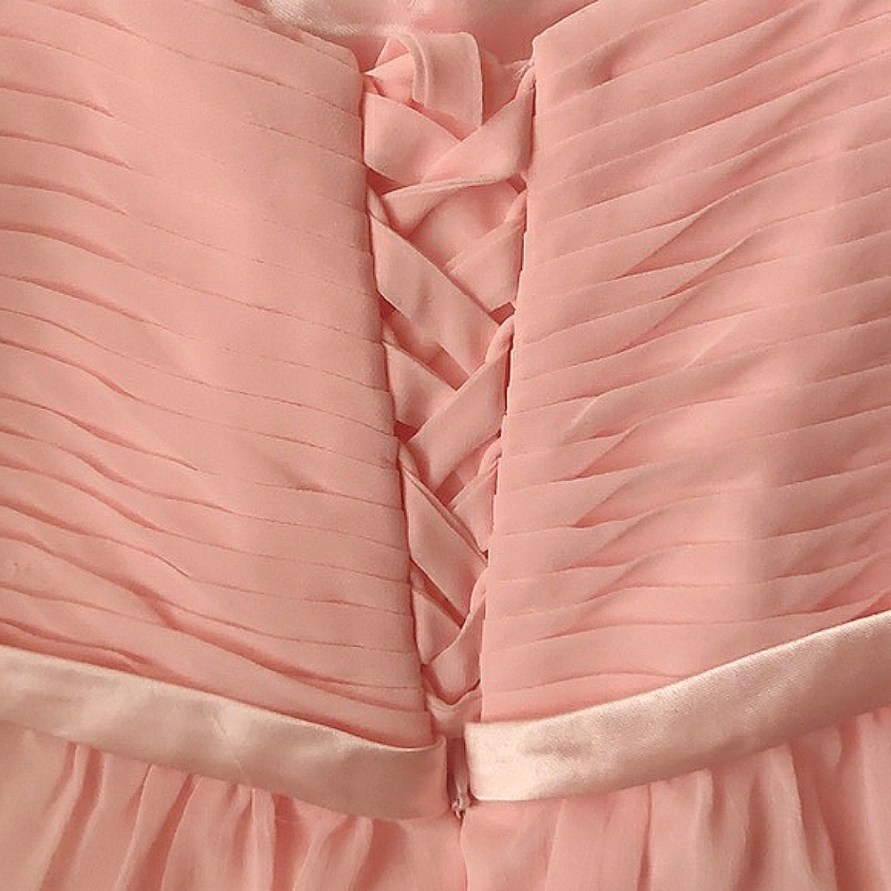 Chica's Chiffon Strapless Full Length Dress. Size S - Picture 6 of 13